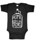 Home Brewed — Black Infant Bodysuit — front