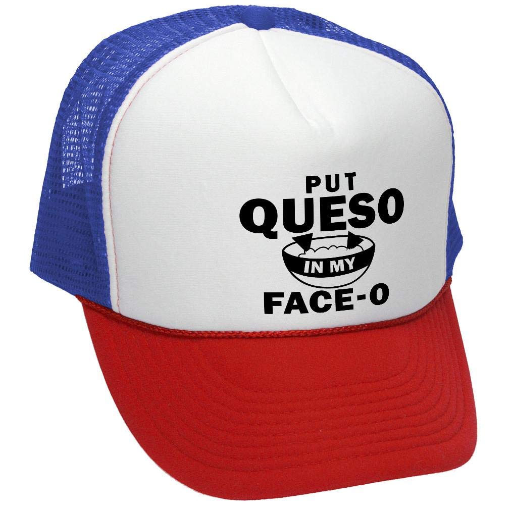 Put Queso in My Face-o — RWB Trucker Hat — front