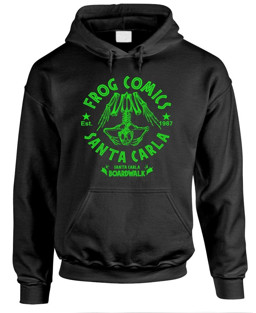 Frog Comics — Black Hoodie — front