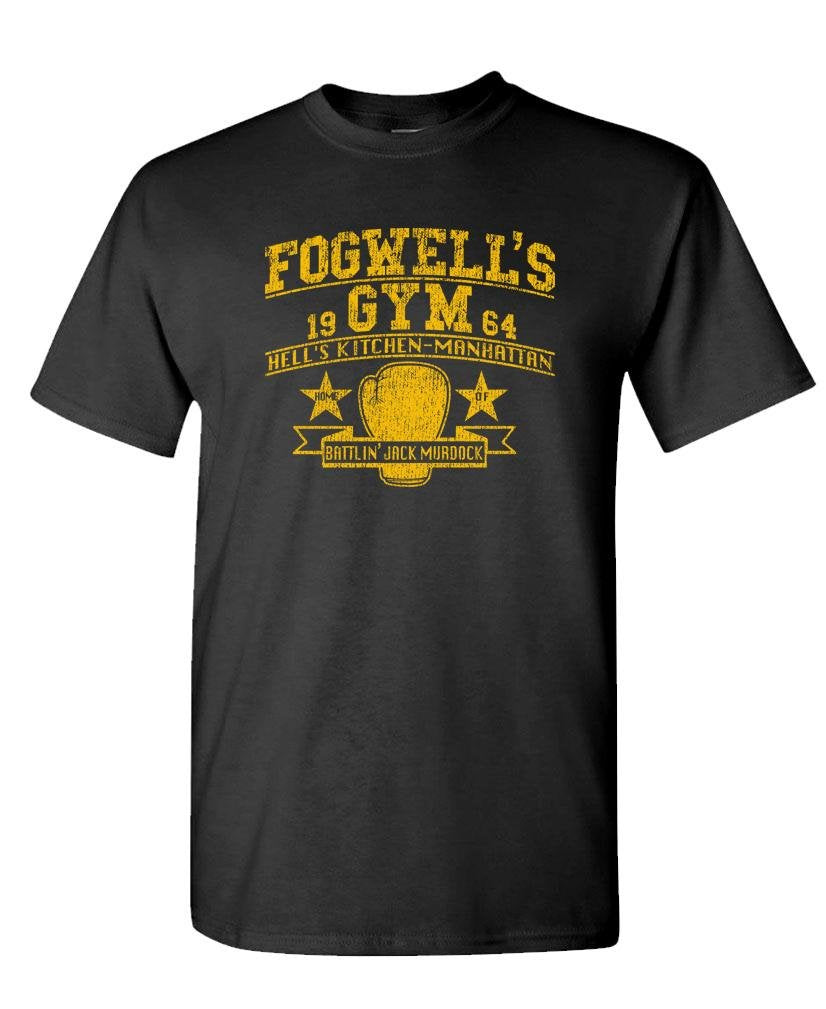 Fogwell's Gym — Black T-Shirt — front