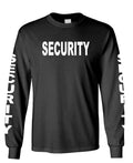 Security Staff Long Sleeve Tee - Black