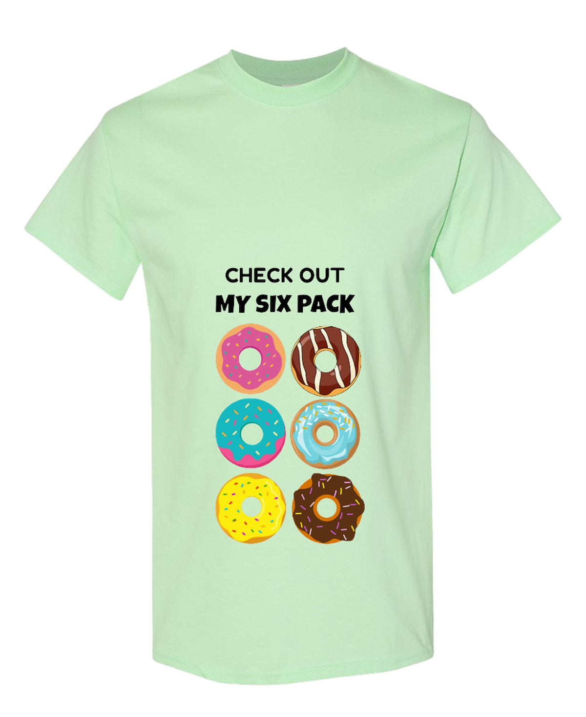 Funny Workout — Mint Green T-Shirt — front