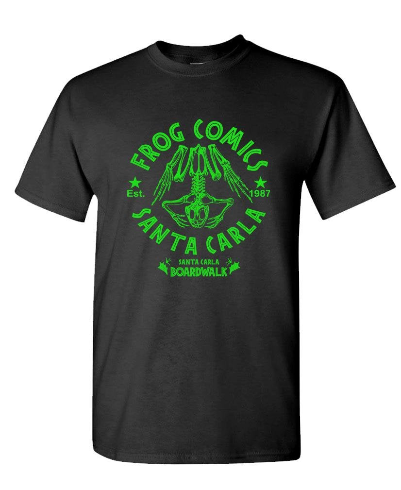 Frog Comics — Black T-Shirt — front