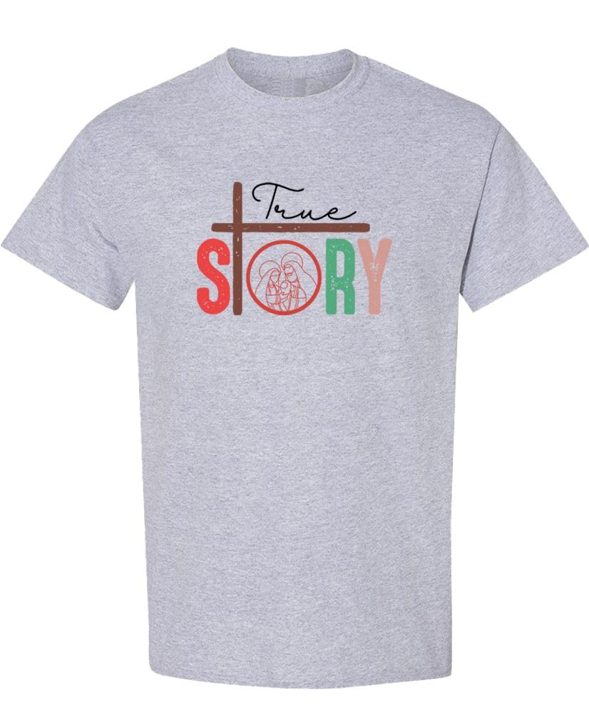 Christmas True Story — Sport Gray T-Shirt — front