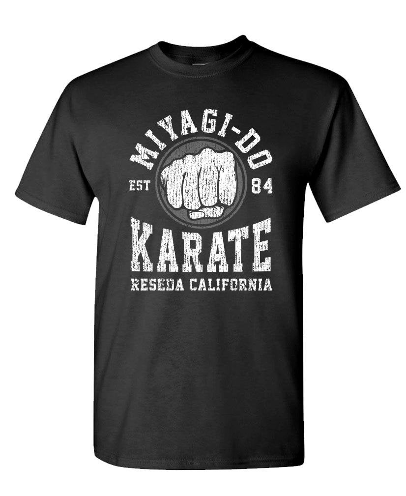 Miyagi-Do Karate — Black T-Shirt — front