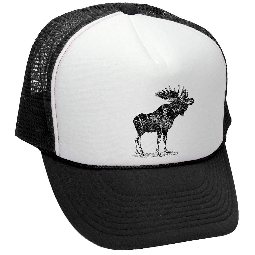 Moose — Black Trucker Hat — front