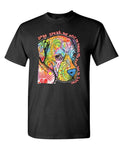 Dogs Speak to Those Who Listen — Black T-Shirt — front