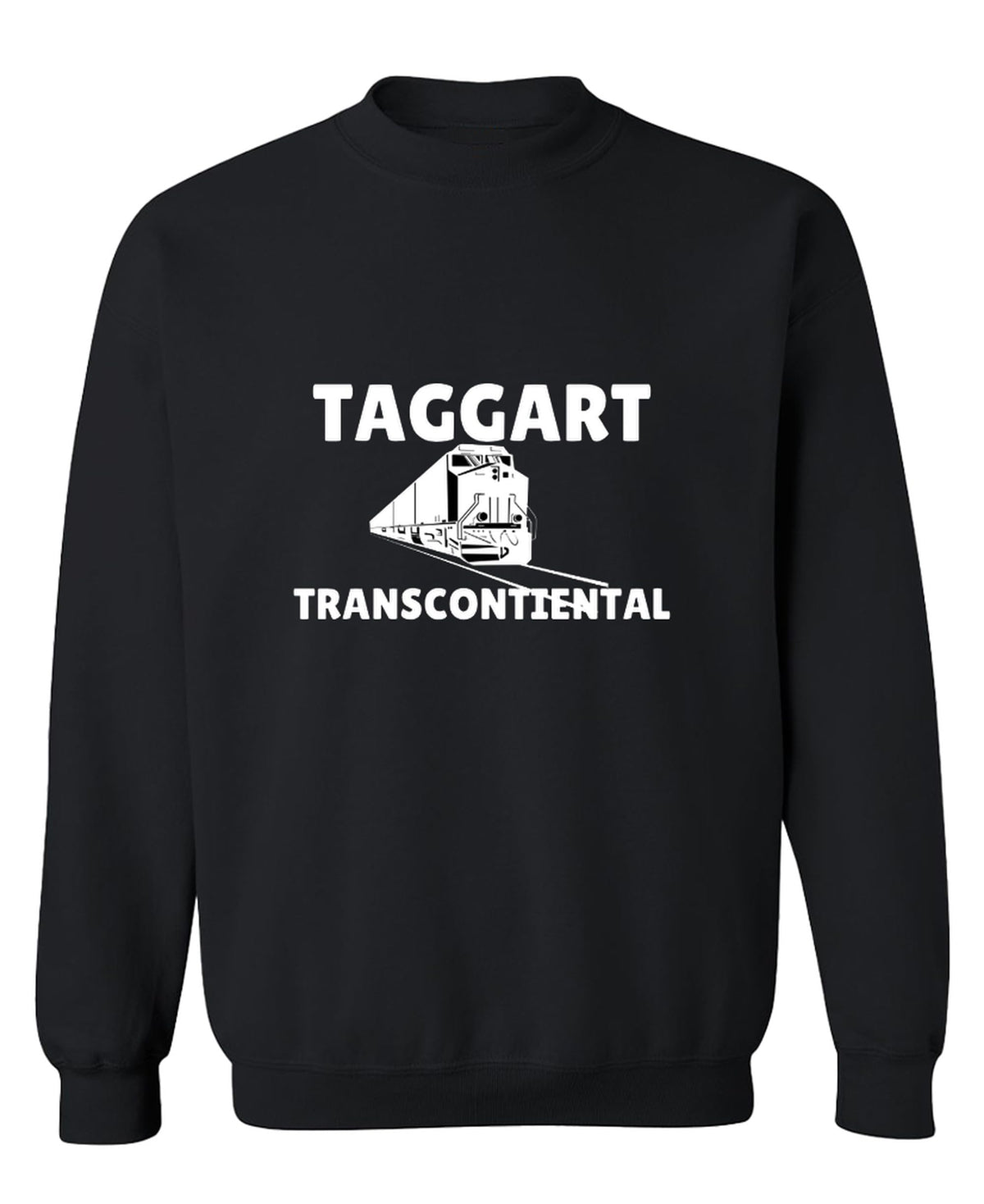 Atlas Shrugged Taggart Transcontinental — Black Sweatshirt — front