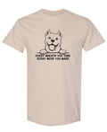 Funny Pitbull Dog — Sand T-Shirt — front