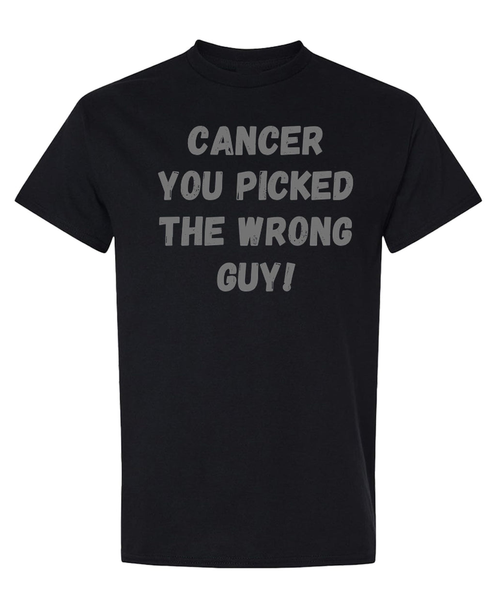 Cancer Awareness — Black T-Shirt — front