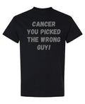 Cancer Awareness — Black T-Shirt — front