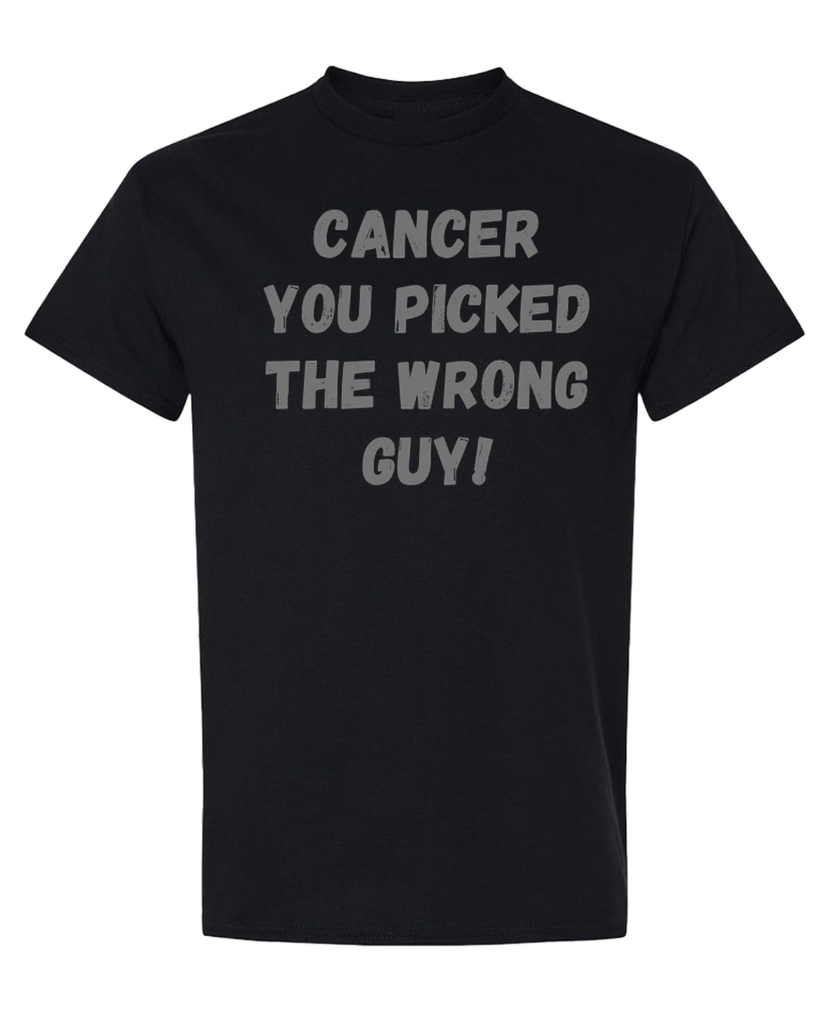 Cancer Awareness — Black T-Shirt — front