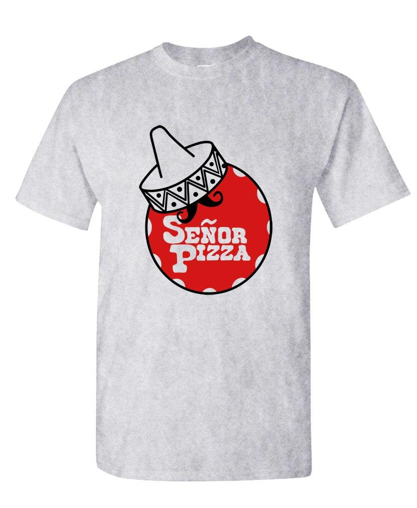 Senor Pizza — Sport Gray T-Shirt — front