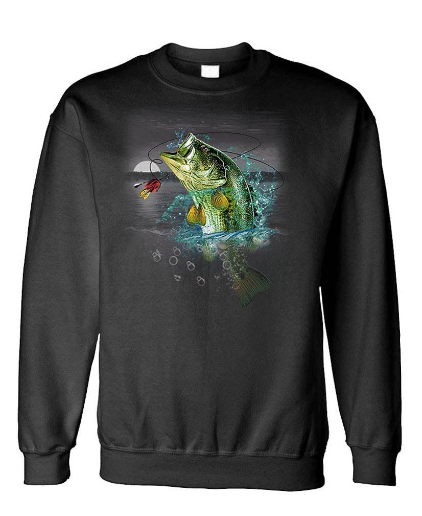 Bass Wilderness — Black Sweatshirt — front