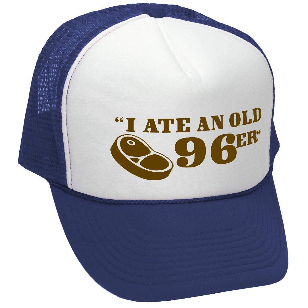 I Ate an Old 96er — Navy Trucker Hat — front