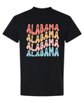 Alabama — Black T-Shirt — front