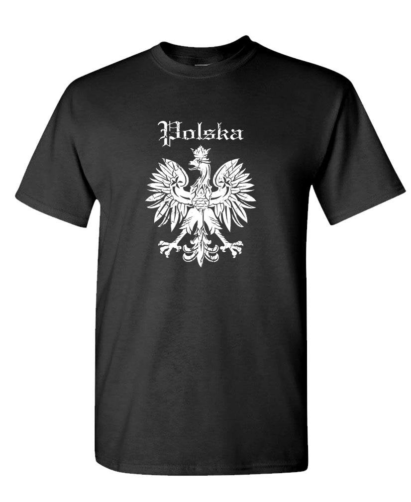 Polska Eagle — Black T-Shirt — front
