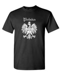 Polska Eagle — Black T-Shirt — front