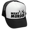 Meat Is Murder — Black Trucker Hat — front