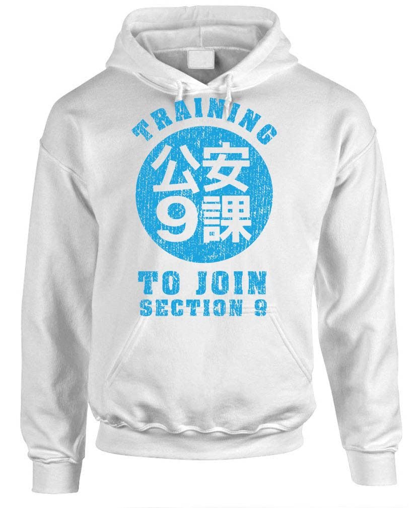 Training to Join Section 9 — White Hoodie — front