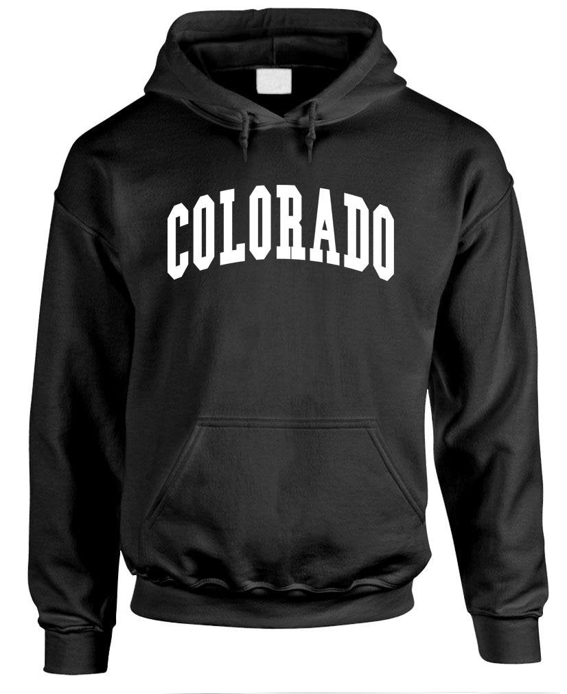 Colorado — Black Hoodie — front