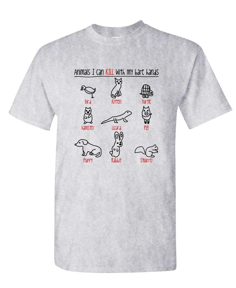 Animals I Can Kill With My Bare Hands — Sport Gray T-Shirt — front