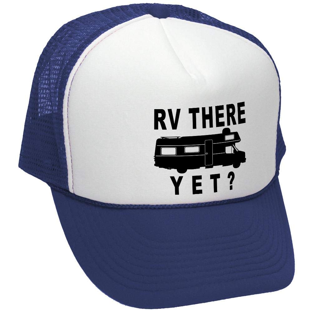 RV There Yet — Navy Trucker Hat — front