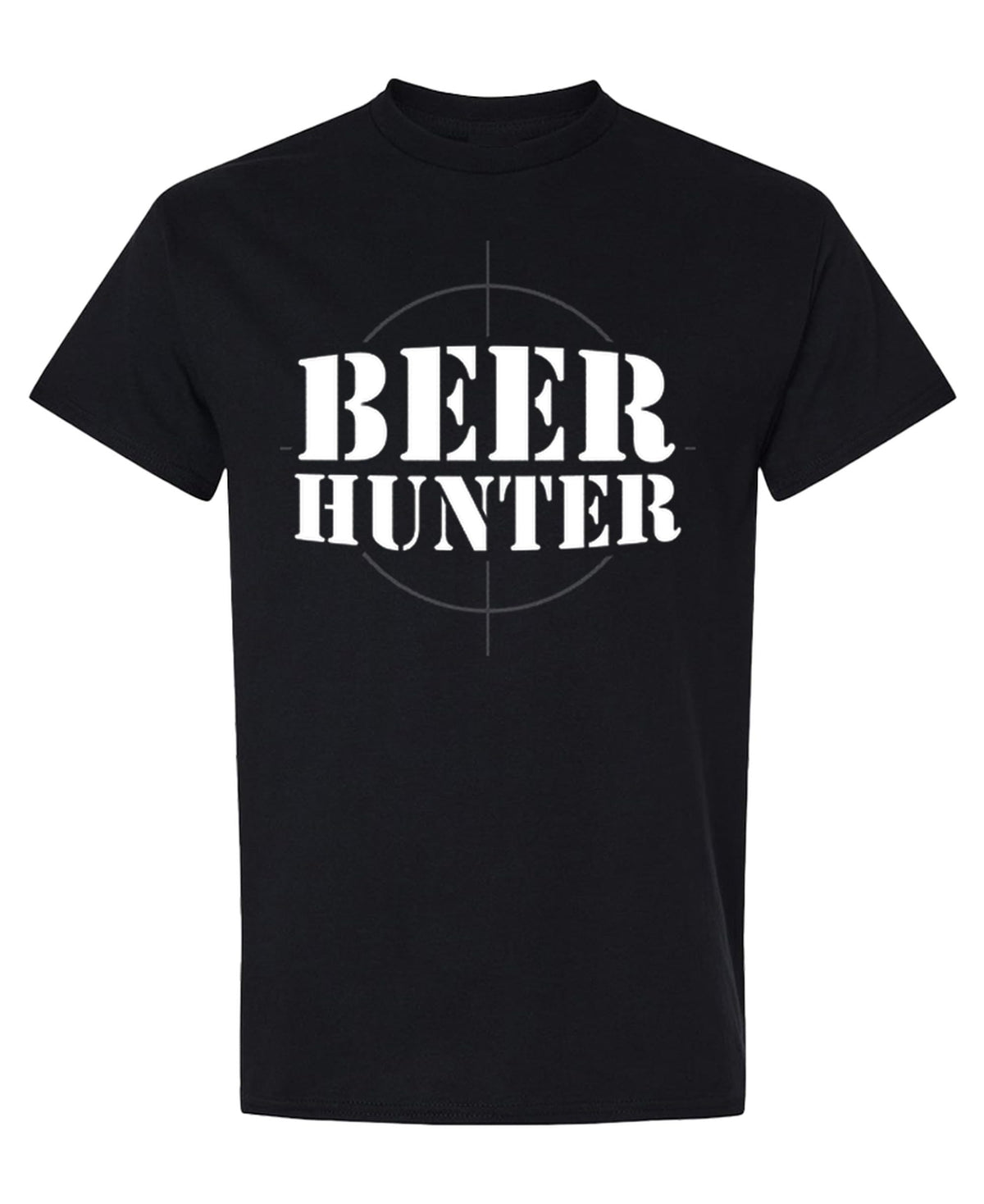 Beer Hunter — Black T-Shirt — front