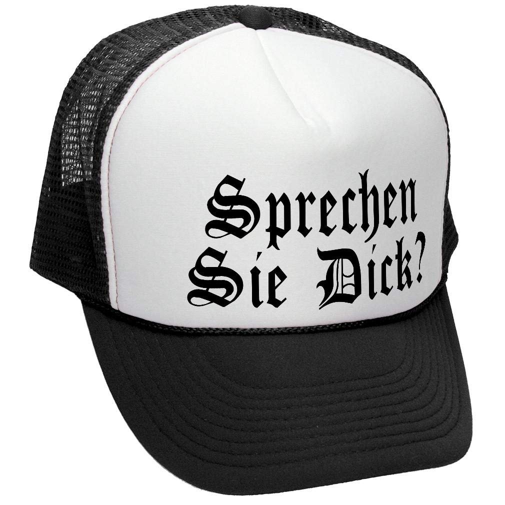 Sprechen Sie Dick — Black Trucker Hat — front