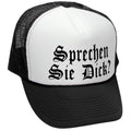 Sprechen Sie Dick — Black Trucker Hat — front