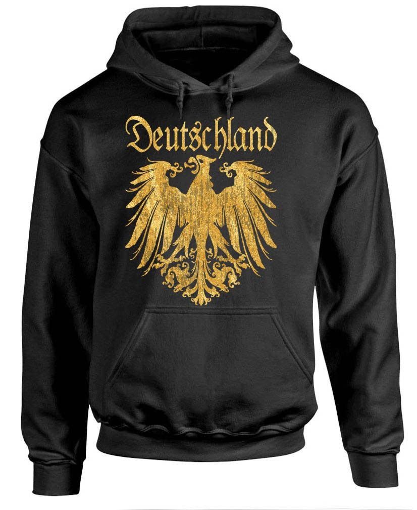 Deutschland Golden Eagle — Black Hoodie — front