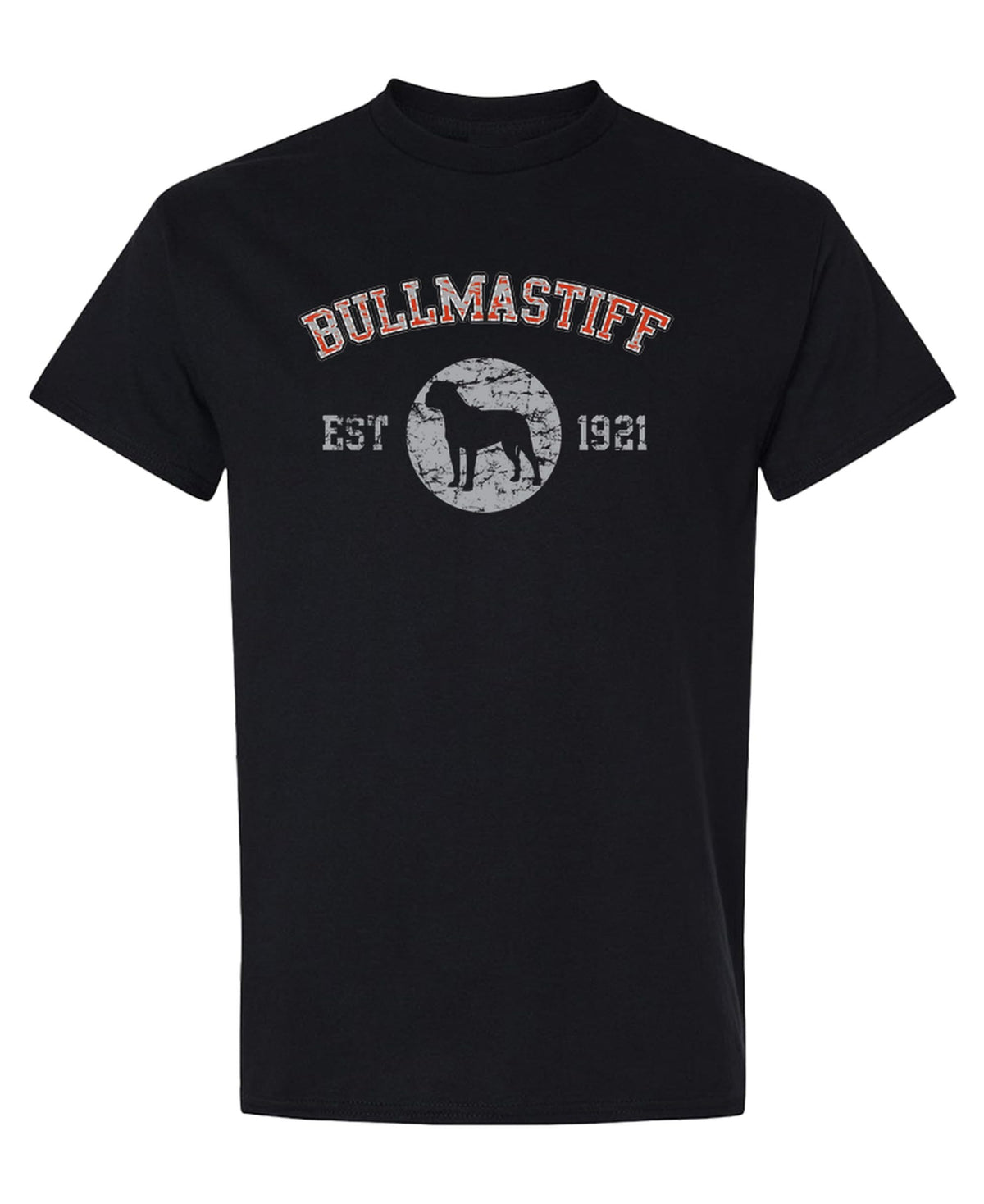 Bullmastiff Established 1921 — Black T-Shirt — front