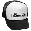 Spatula City — Black Trucker Hat — front