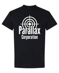 Parallax Corporation — Black T-Shirt — front