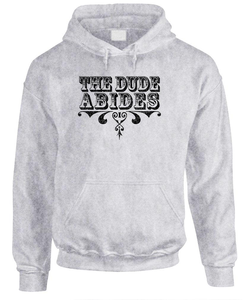 The Dude Abides — Sport Gray Hoodie — front