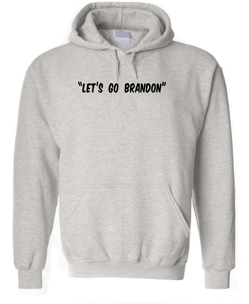 Let's Go Brandon — Sport Gray Hoodie — front