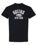 Queens New York Est. 1653 — Black T-Shirt — front