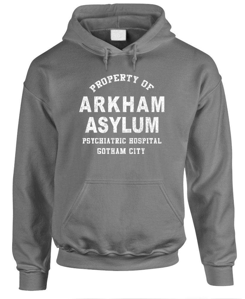 Property of Arkham Asylum — Charcoal Hoodie — front