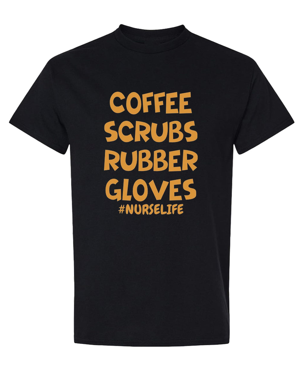 Nurse Life — Black T-Shirt — front