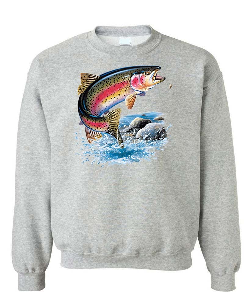 Rainbow Trout — Sport Gray Sweatshirt — front