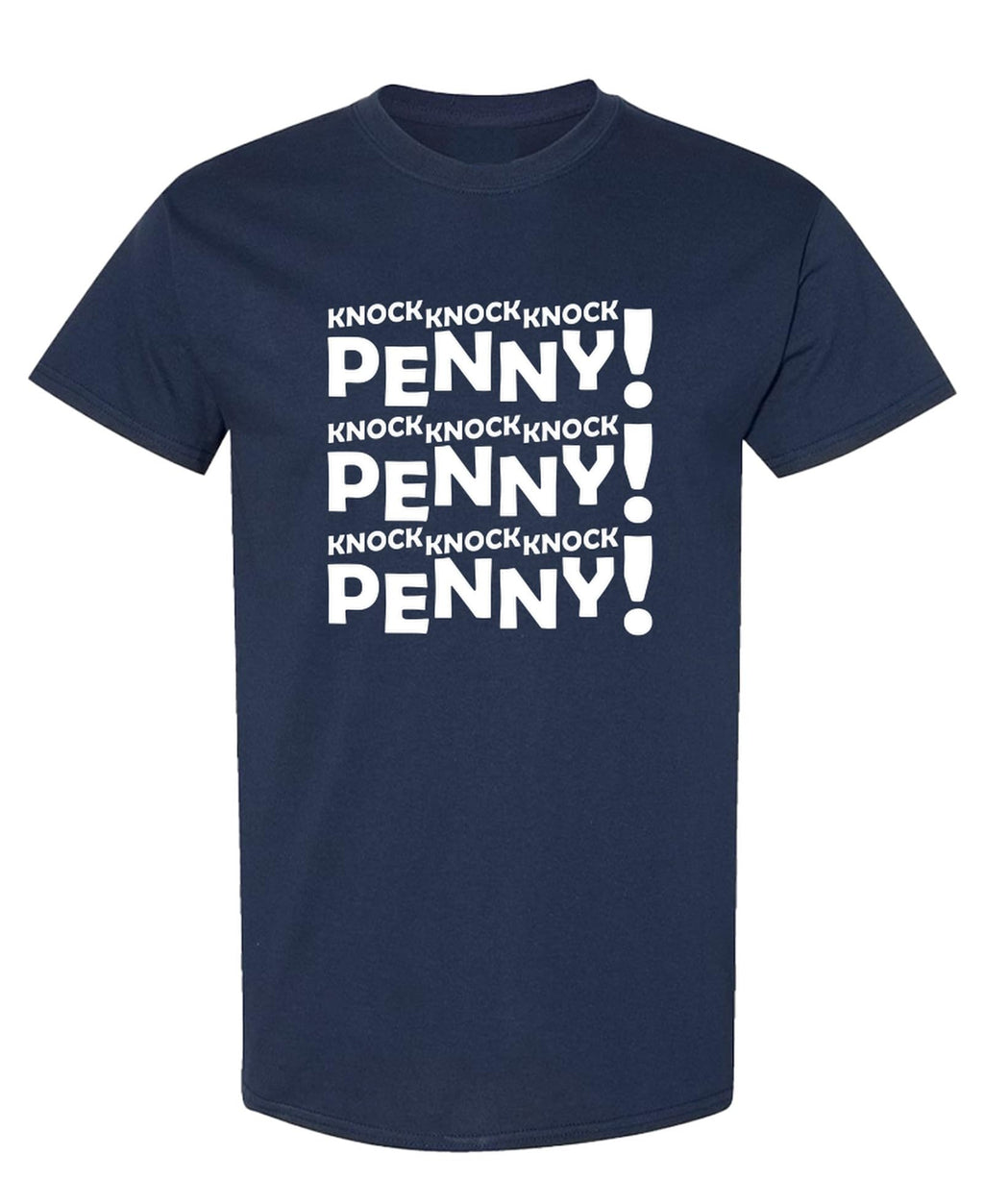 Knock Knock Penny — Navy T-Shirt — front