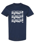Knock Knock Penny — Navy T-Shirt — front