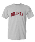 Hillman Collegiate Lettering — Sport Gray T-Shirt — front
