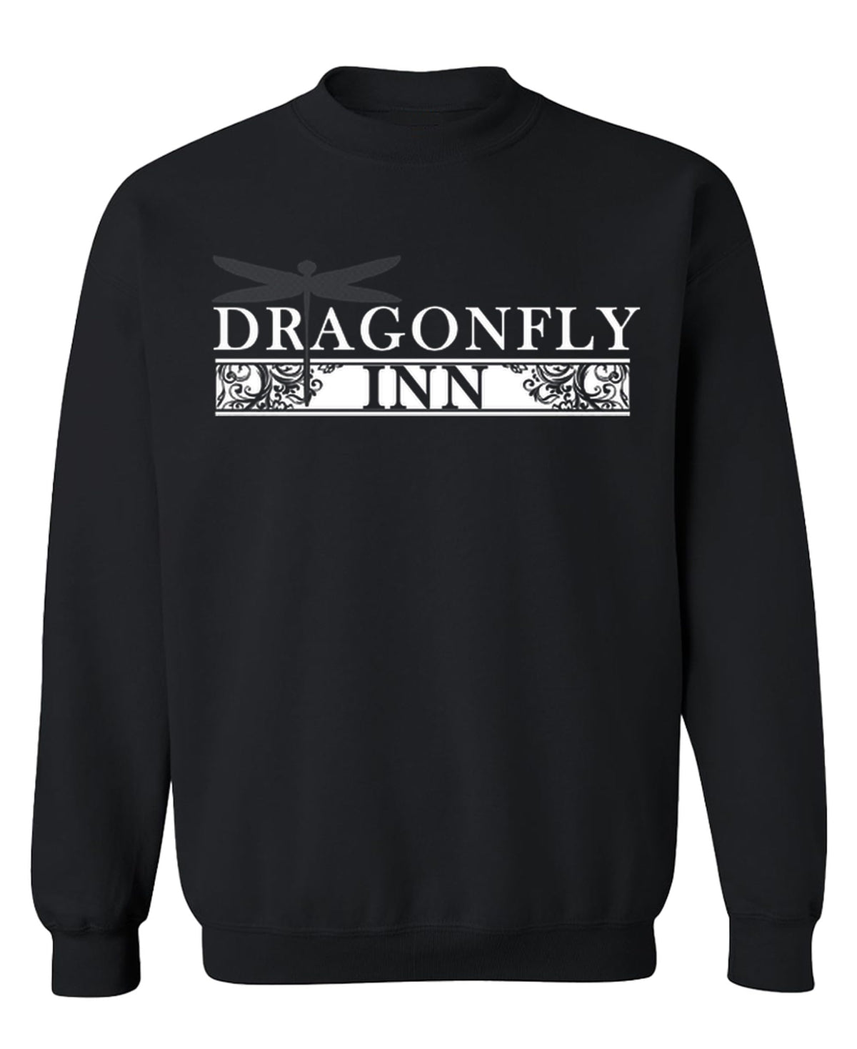 Dragonfly Inn — Black Sweatshirt — front
