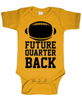 Future Quarterback — Gold Infant Bodysuit — front