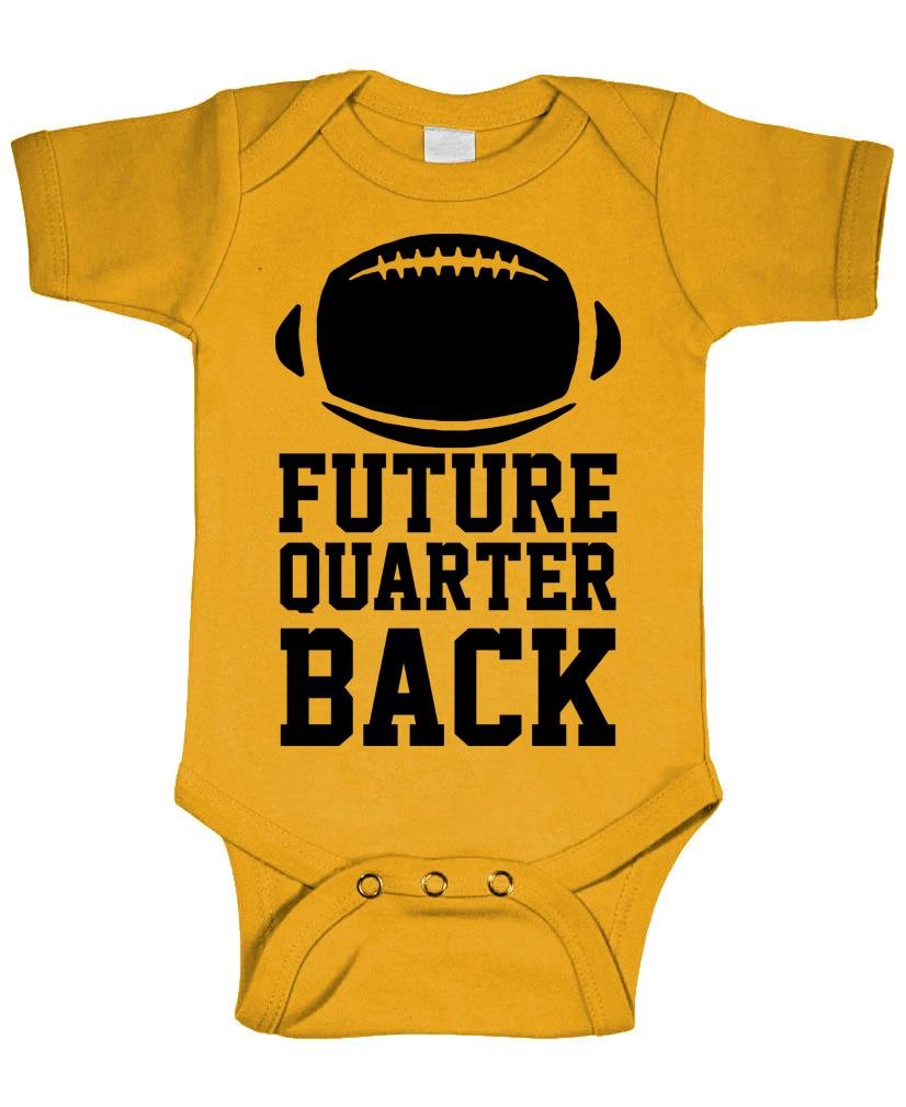 Future Quarterback — Gold Infant Bodysuit — front