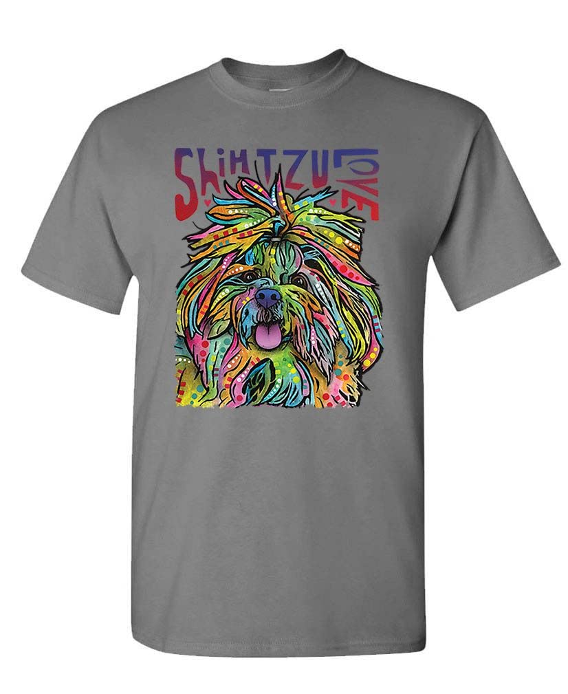 Shih Tzu Luv — Charcoal T-Shirt — front