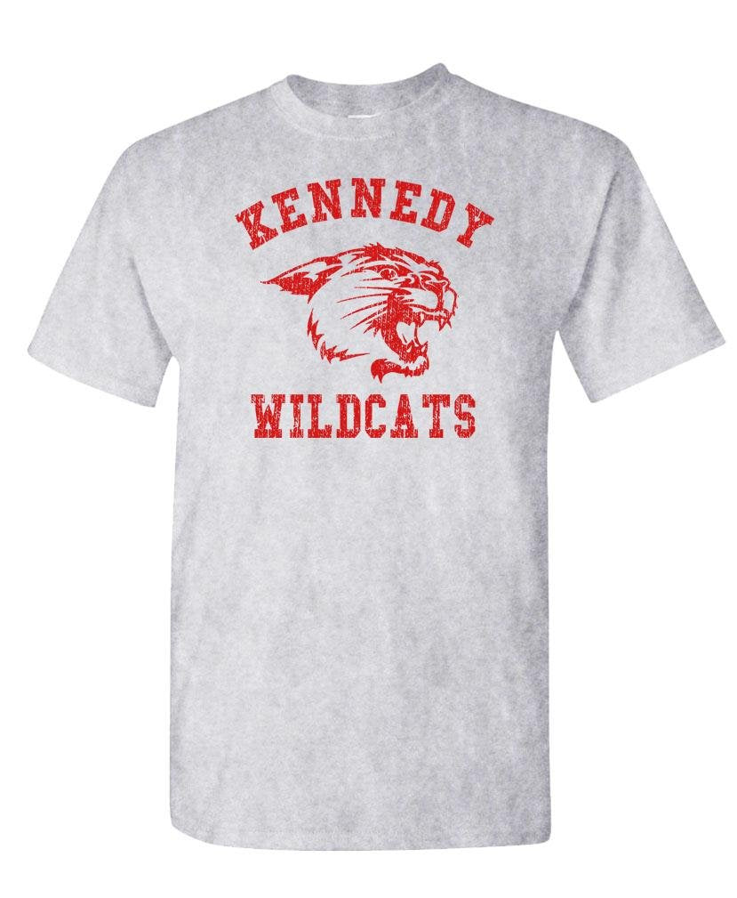 Kennedy Wildcats — Sport Gray T-Shirt — front
