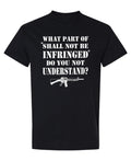 Shall Not Be Infringed — Black T-Shirt — front