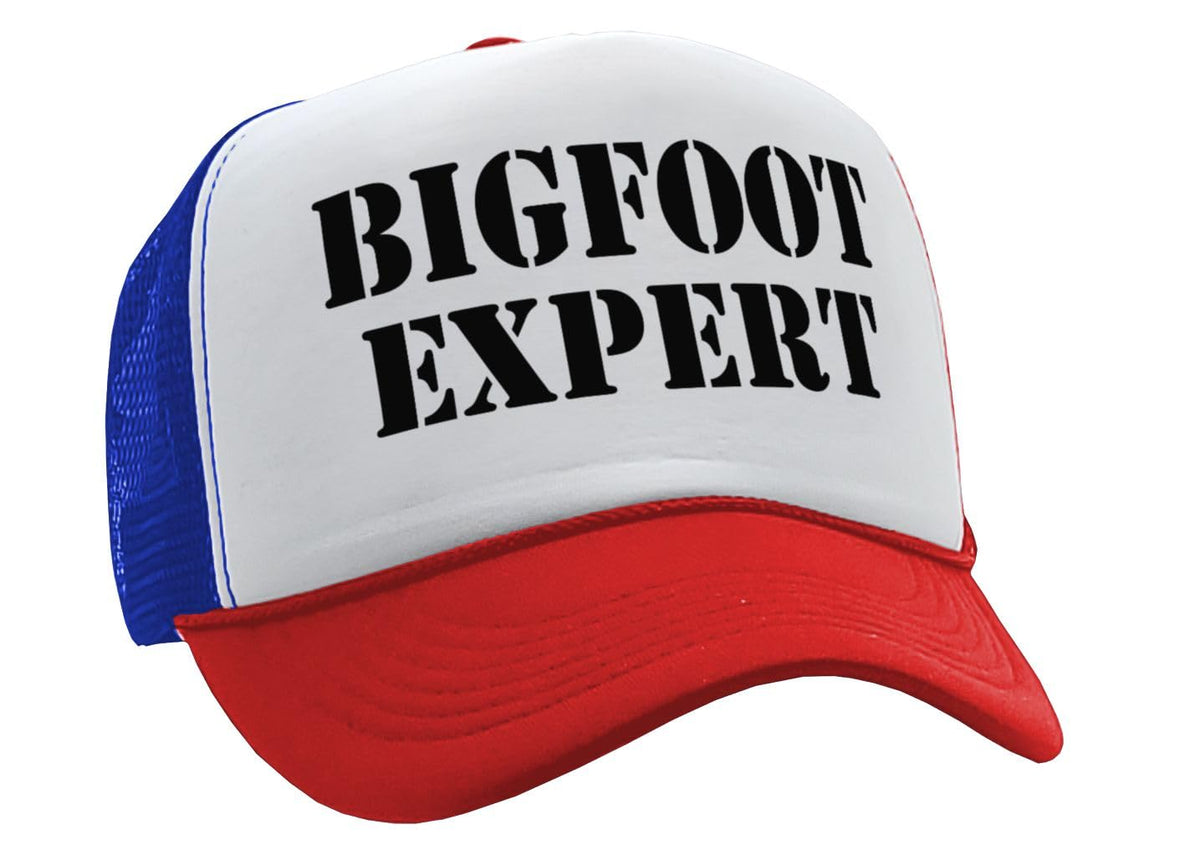 Bigfoot Expert — RWB Trucker Hat — product angle 1